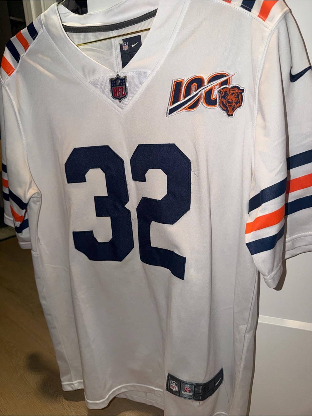 Nike Chicago Bears Limited Edition 100Y Ann David Montgomery Football Jersey #32